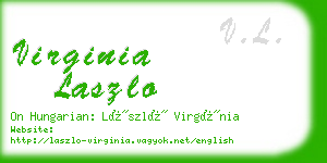 virginia laszlo business card